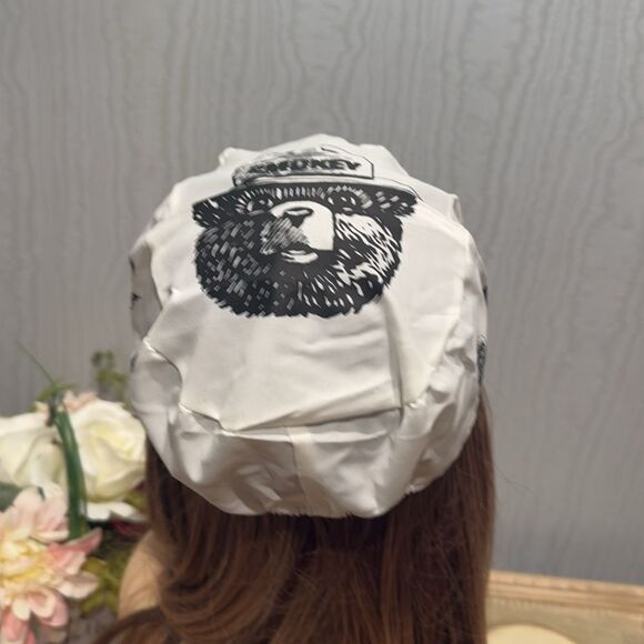 Vintage Smokey the Bear Smokey Signals Lightweight Packable Elastic Back Cap Hat - Picture 3 of 16